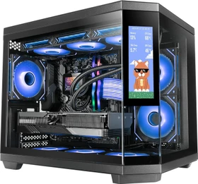 Mars Gaming MC-3TCORELCDM Black, Glasfenster (MC3TCORELCDM)