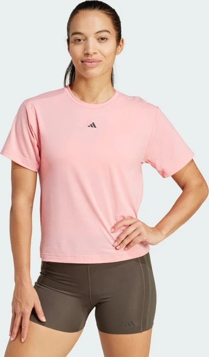 adidas Power Back-Cutout 3-Streifen Funktionsshirt kurzarm semi pink spark (Damen)