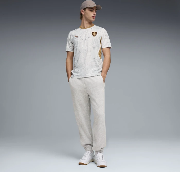 Puma FIFA WM 2026 Tschechien Auswärtstrikot kurzarm puma white/matte gold (Herren)