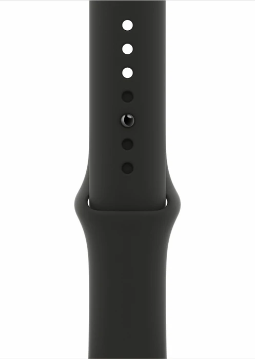 Apple Watch Series 6 (GPS) 44mm Aluminium space grau mit Sportarmband schwarz