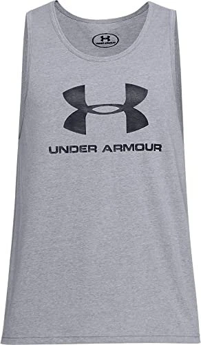 Under Armour Sportstyle Logo Funktionsshirt ärmellos grau (Herren)