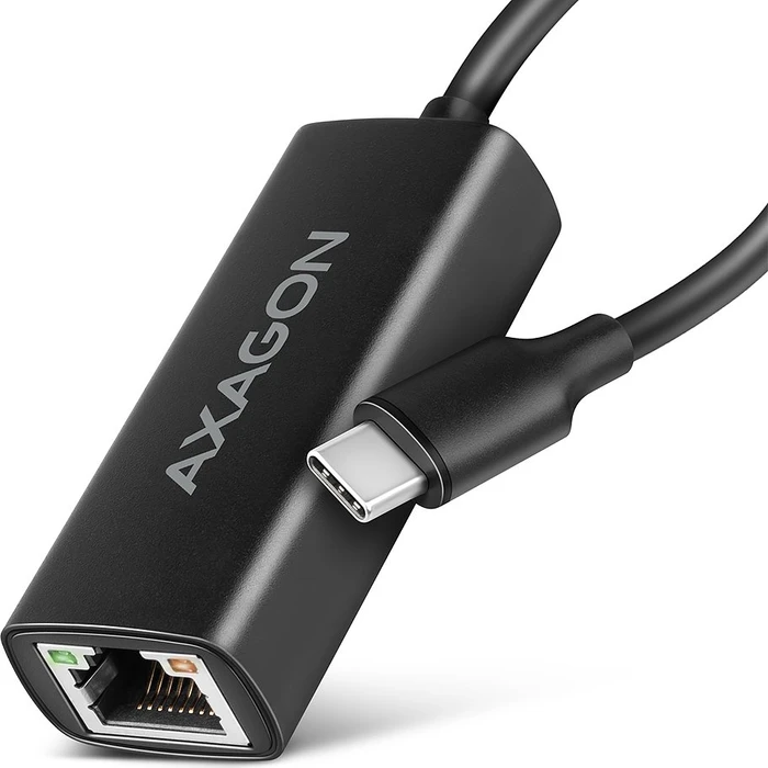 Axagon Gigabit LAN-Adapter, schwarz, RJ-45, USB-C 3.0 [Stecker]