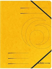 Herlitz Sammelmappe Colorspan mit Eckspanner, A4, gelb, 5er-Pack