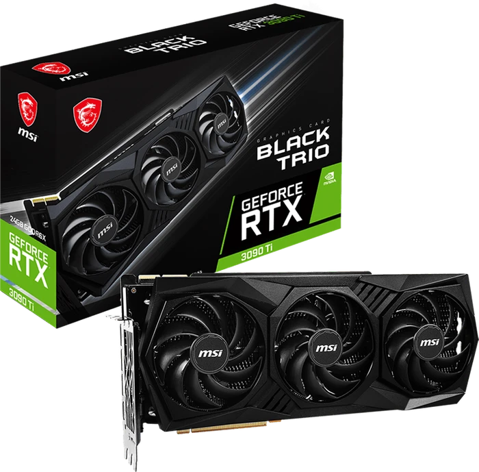 MSI GeForce RTX 3090 Ti Black Trio 24G, 24GB GDDR6X, HDMI, 3x DP