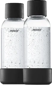 mysoda PET Sodaflasche Duo-Pack 500ml schwarz, 2 Stück