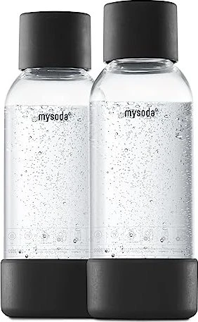 mysoda PET Sodaflasche Duo-Pack 500ml schwarz, 2 Stück