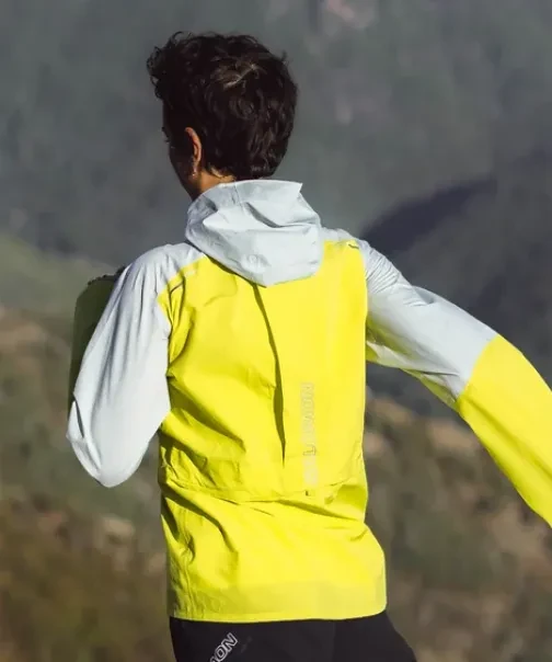 Salomon Bonatti Trail Funktionsjacke sulphur spring/gray violet (Damen)