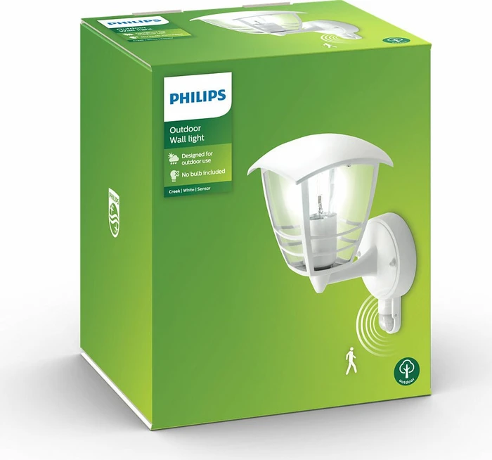 Philips myGarden Creek Wandleuchte mit Bewegungssensor weiß