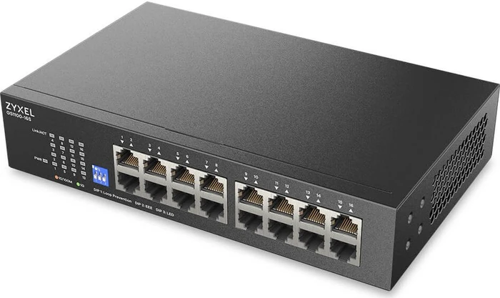 Zyxel GS1100 Desktop Gigabit Switch, 16x RJ-45