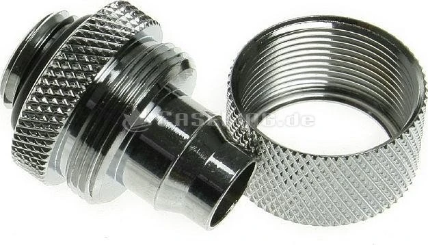 Bitspower Anschluss G1/4" auf 16/10mm glänzend silber