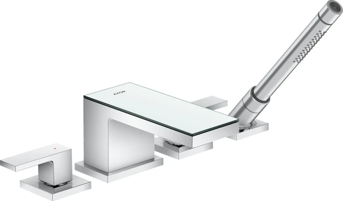 Hansgrohe Axor MyEdition 4-Loch Wannenkombination chrom/spiegelglas