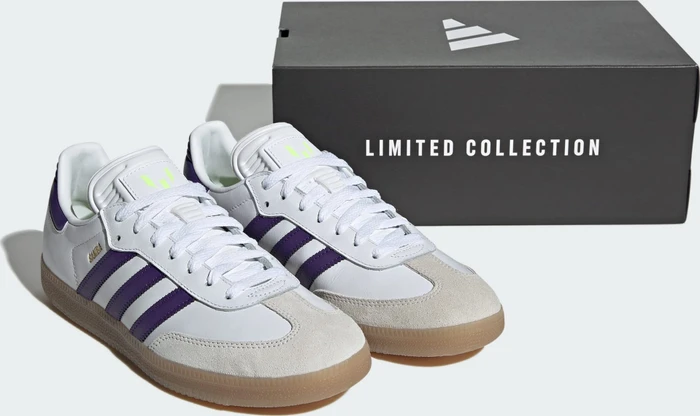 adidas Samba Messi cloud white/purple/gum