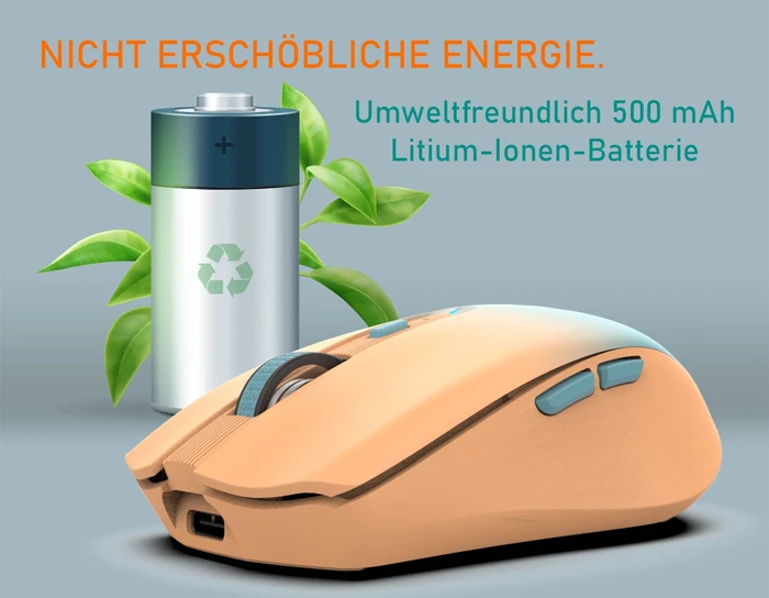 Inca IWM-511RT Wireless Mouse orange/blau, USB/Bluetooth