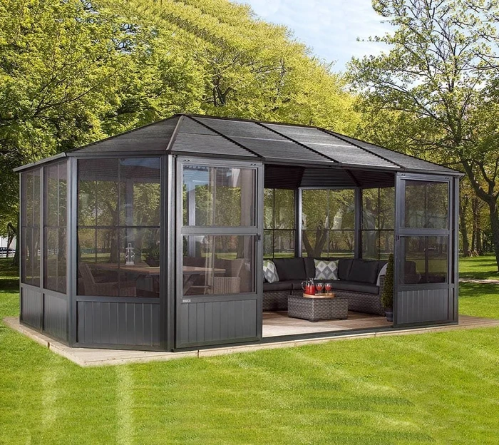 Sojag Charleston Pavillon 12x18 anthrazit