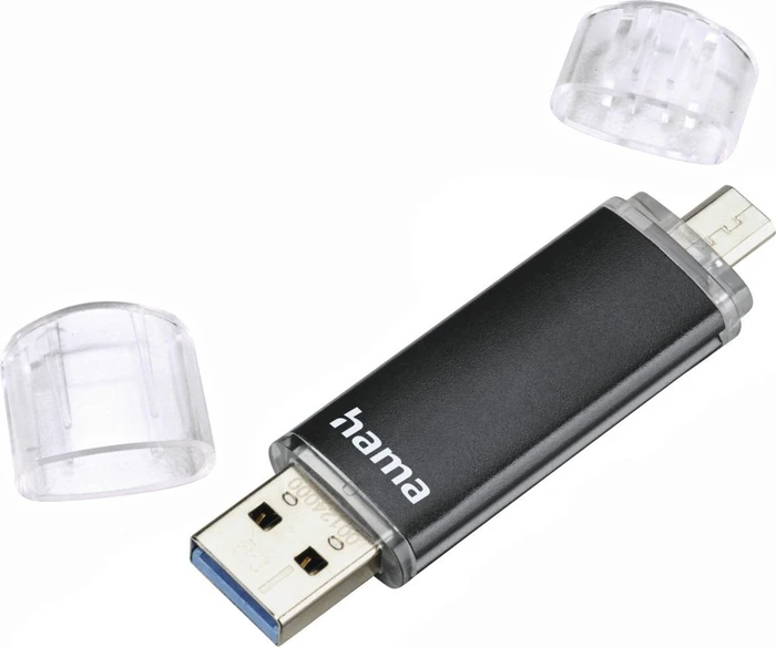 Hama FlashPen Laeta Twin 64GB, USB-A + USB Micro-B, USB 3.2 Gen 1×1, USB 2.0