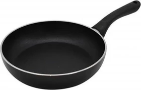 Karl Krüger Padella Antiaderente Venezia 28 Cm – Padella Versatile In Alluminio, Senza Coperchio, Colore Nero. Manico Ergonomico, Altezza 48 Mm. Qualità Tedesca Da Oltre 50 Anni. Perfetta Per Tutti I Giorni.