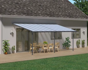 Palram Canopia Sierra Terrassenüberdachung 619x299cm grau