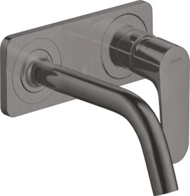 Hansgrohe Axor Citterio M Waschbeckenarmatur mit Platte 167mm brushed black chrome