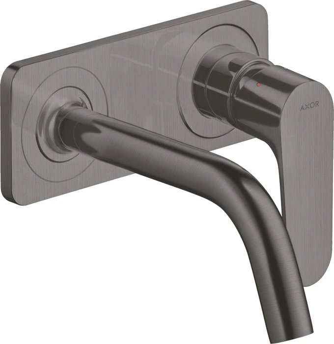Hansgrohe Axor Citterio M Waschbeckenarmatur mit Platte 167mm brushed black chrome