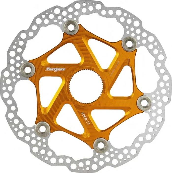 Hope Floating Centerlock Bremsscheibe 220mm orange