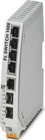 Phoenix Contact FL 1000 Industrial Railmount Switch 1005N-2SFX, 5x RJ-45, 2x SFP (1085176)