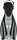 Aqualung Fizz Flossen schwarz/silber (Junior) (FA3630115)