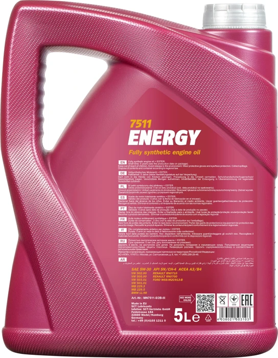 Mannol Energy 5W-30 API SL 5l