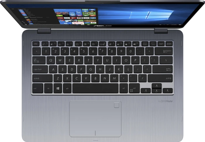 ASUS VivoBook Flip 14 TP410UA-EC541T, Star Grey, Core i5-8250U, 8GB RAM, 256GB SSD, DE