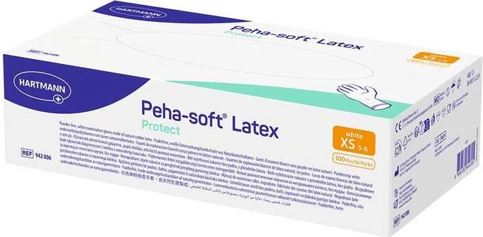 Hartmann Peha-soft Latex protect Einweghandschuhe XS, 100 Stück