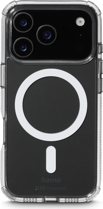 Hama Handyhülle Extreme Protect magnetisch für Apple iPhone 17 Pro transparent