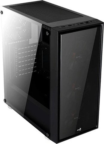 AeroCool Quartz Red, Glasfenster