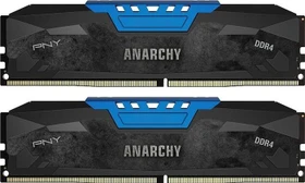 PNY Anarchy blau UDIMM 16GB Kit, DDR4-2400, CL15