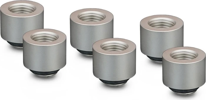 Thermal Grizzly DeltaMate Extender MF14, Verlängerung, G1/4", matt nickel, 6er-Pack