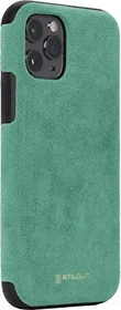 Stilgut Alcantara Cover für Apple iPhone 11 Pro grün