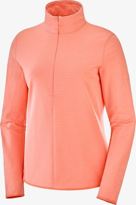 Salomon Essential Lightwarm Fleece Jacke burnt coral (Damen)