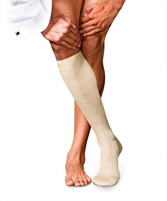Falke No. 10 Pure Fil d'Écosse Socken sand (Herren)