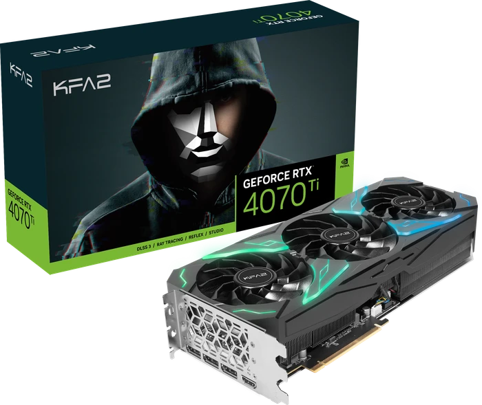 KFA2 GeForce RTX 4070 Ti SG (1-Click OC), 12GB GDDR6X, HDMI, 3x DP