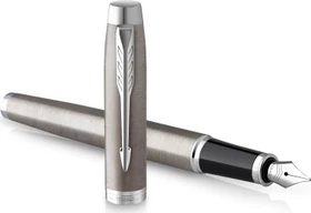 Parker IM stainless steel lacquer/chrome trim, rechte Hand, fein, Geschenkbox