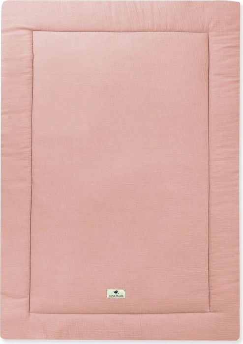 Julius Zöllner Krabbeldecke aus Baumwollmusselin dusty rose