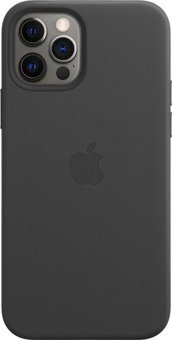 Apple Leder Case mit MagSafe für iPhone 12/12 Pro schwarz