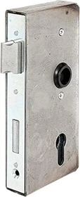 Alberts Schlosskasten mit verzinktem Schloss, silber