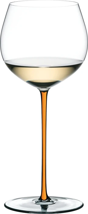 Riedel Fatto A Mano Oaked Chardonnay Weißweinglas orange