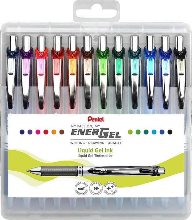 Energel LRN5 - punta ago 0,50 mm - nero - Pentel - conf. 12