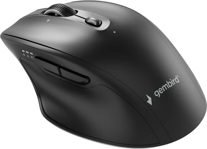 Gembird Dual-Mode 6-Button Wireless Mouse schwarz, USB/Bluetooth