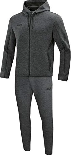 Jako Premium Basics mit Kapuze Trainingsanzug anthrazit/meliert