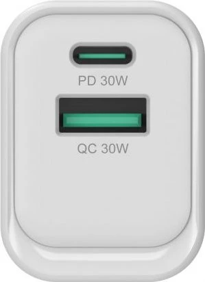 Conceptronic 2-Port 33W GaN USB-PD-Ladegerät weiß