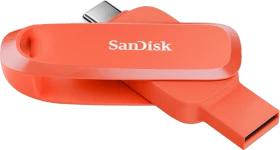 SanDisk Phone Drive for Android 256GB Nasturium Orange, USB-A + USB-C, USB 3.2 Gen 1×1