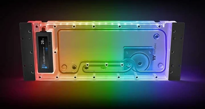Thermaltake Pacific Ultra Core P6 DP-D5 Plus Distro-Plate, Verteilerplatte mit Pumpe