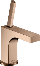 Hansgrohe Axor Citterio 90 für Handwaschbecken mit Zugstangen-Ablaufgarnitur polished red gold