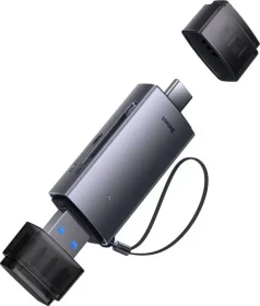 Baseus Lite Series Card Reader, USB-C/USB-A 3.0 [Stecker] (WKQX060113)
